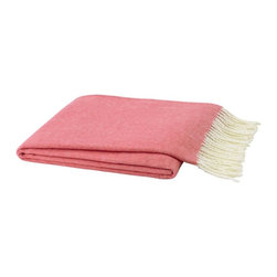 LD - Italian Herringbone Throw in Coral - Products