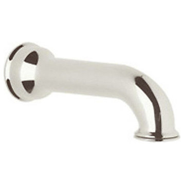 Rohl 7in Non Diverter Tub Spout in Polished Nickel