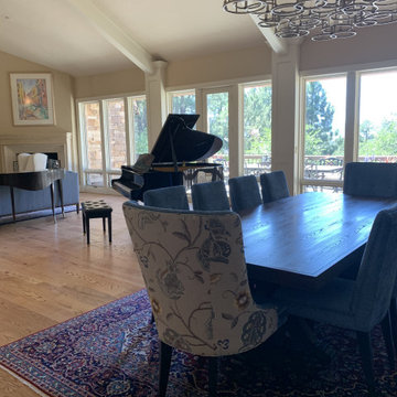 Natural red oak wood floors with Odie's oil in Castle Pines, CO.