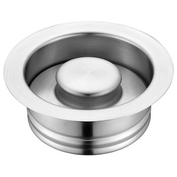 Kitchen Sink Garbage Disposal Flange and Stopper GD01, Brushed Stainless Steel