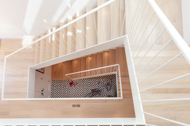 Inspiration for a modern staircase remodel in San Francisco