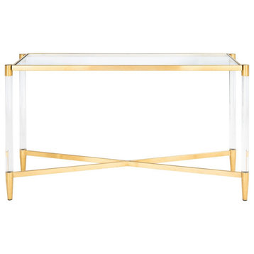 Safavieh Couture Kyla Acrylic Console Table Gold
