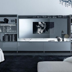 Rimadesio - Cartesia wall system - Media Storage