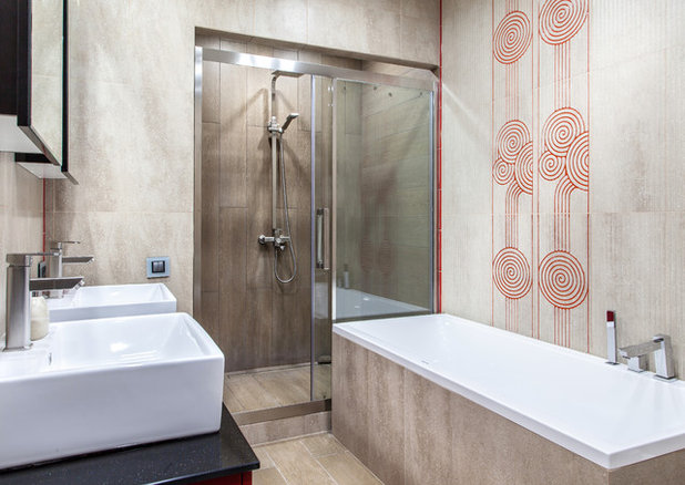 Современный Ванная комната by Team Design