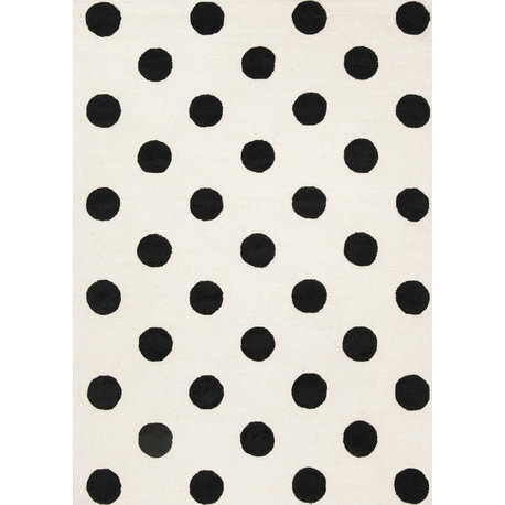 Safavieh Safavieh Kids SFK904D 5' Round Ivory/Black Rug