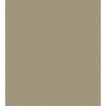 2972-86147 Hui Light Brown Paper Weave Grasscloth Bohemian Unpasted Wallpaper
