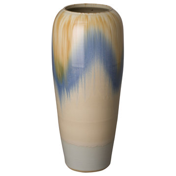Tall 35" H Falling Rain Ceramic Vase