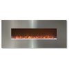 Modern Flames CLx-2 Series Electric Fireplace, Stainless Steel Front, 100"