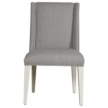 Tyndall Modern Grey Oak Upholstered Side Chair - Set of 2