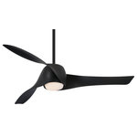 Minka Aire - Artemis Led 58" Ceiling Fan, Coal - Stylish and bold. Make an illuminating statement with this fixture. An ideal lighting fixture for your home.