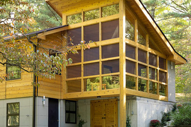 Example of a trendy exterior home design in Chicago