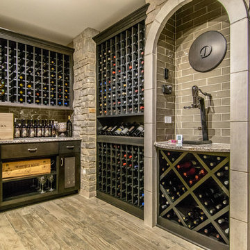 Full Basement Finishing with Wine Room
