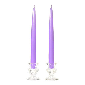 Lilac Taper Candle 10 12 Pack