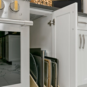 Mahopac Black and white kitchen
