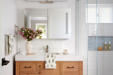 Inspiration for a contemporary bathroom remodel in San Francisco