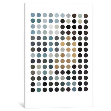 "Modern Art - Earthy Dots" by 5by5collective, 26x18x1.5"