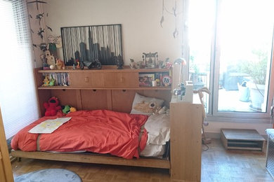 Idées déco pour une chambre d'enfant rétro.