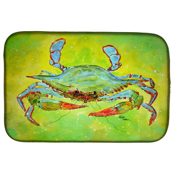 Caroline's Treasures Bright Crab Dish Drying Mat, 14"x21", Multicolor