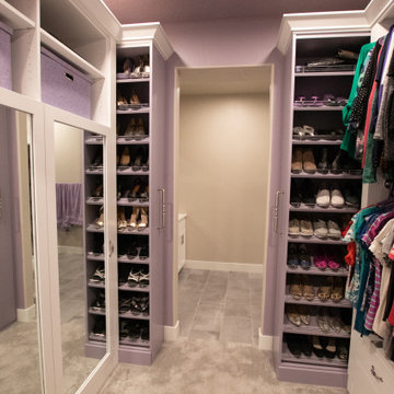 Ash Violet Master Walk-In Closet