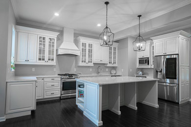 Inspiration for a kitchen remodel in DC Metro with two islands