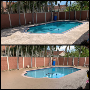 Driveway and Pool Pressure Cleaning and Paiting