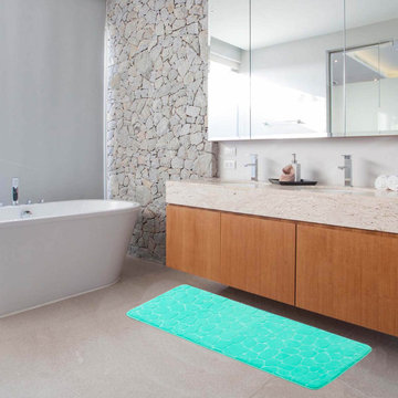 Stylish & Functional Bathroom Mats by Evideco
