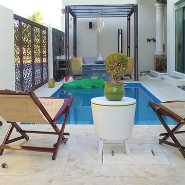 Urban Courtyard with pool