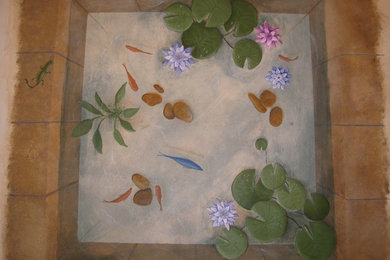 Floor Cloth for Florida Bathroom