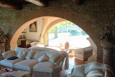 Design ideas for a country home design in Other.