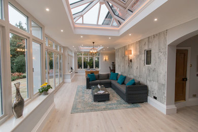 Inspiration for a large contemporary conservatory in Other.