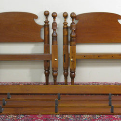 Ball and Carved Bell Twin Beds - Beds