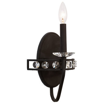 Monroe 1-Light Wall Sconce in Carbon