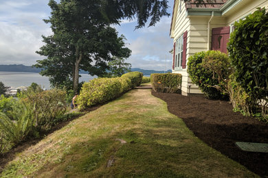 This is an example of a coastal landscaping in Portland.