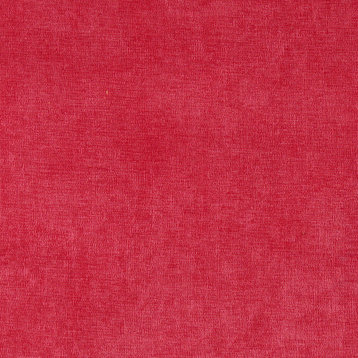 Pink Solid Woven Velvet Upholstery Fabric By The Yard