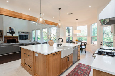 Inspiration for a contemporary kitchen remodel in Dallas