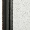 Vintage Wall Mirror w/ Distressed Antique Finish & Gold Trim, Rectangle