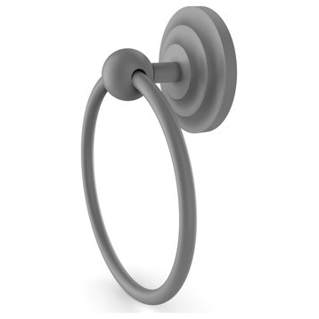 Que New Towel Ring, Matte Gray