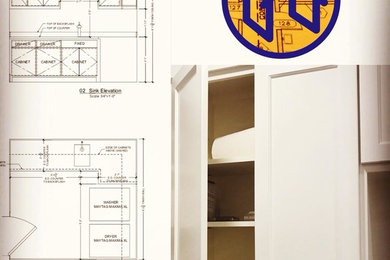 Millwork Drawings for Organizer and Client