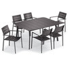 Eiland 63" Rectangular Dining Table, Carbon
