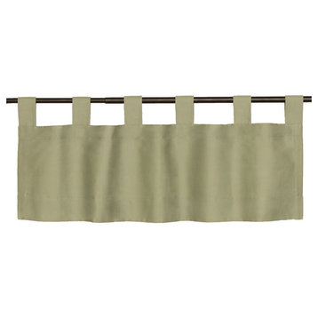 Thermalogic Weather Insulated Cotton Fabric Tab Valance Sage