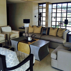 Sculpted Steel Coffee Tables - Coffee And Accent Tables