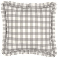 Annie Buffalo Check Grey Bedding, Fabric Pillow