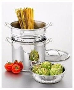 Wolfgang Puck 3-piece 7-Quart Stainless Steel Swinging Pasta Pot