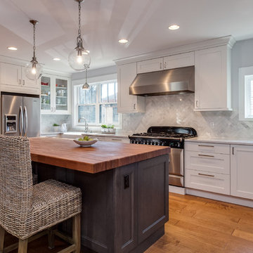White Shaker Style Kitchen Renovation Project Denver Colorado