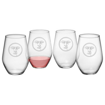 La Luna Stemless Wine Glasses, Set of 4
