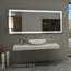 IB MIRROR Dimmable Lighted Bathroom Mirror Harmony 70"x32", 6000 K