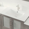 The Pullman Bathroom Vanity, Gray, 96", Double Sink, Freestanding