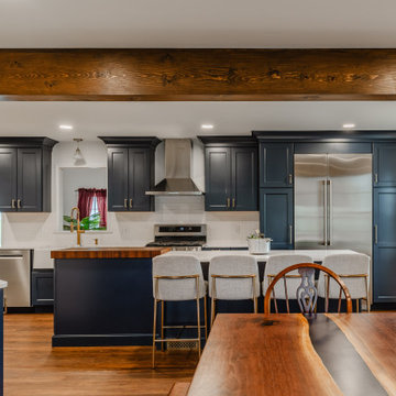 Bold and Blue Kitchen