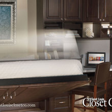guest room bed/closet