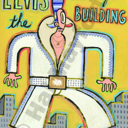 Elvis has Left the Building by Hal Mayforth - Limited Edition Humorous Giclee Pr - Fine Art Prints